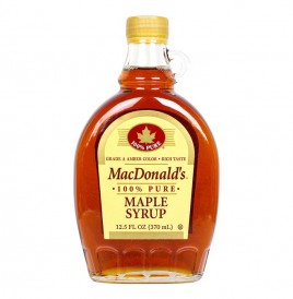 MacDonald's Pure Maple Syrup   Glass Bottle  370 millilitre